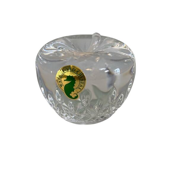 Waterford Crystal 4009313 Lismore Collectible Designer Apple Paperweight - Picture 1 of 10